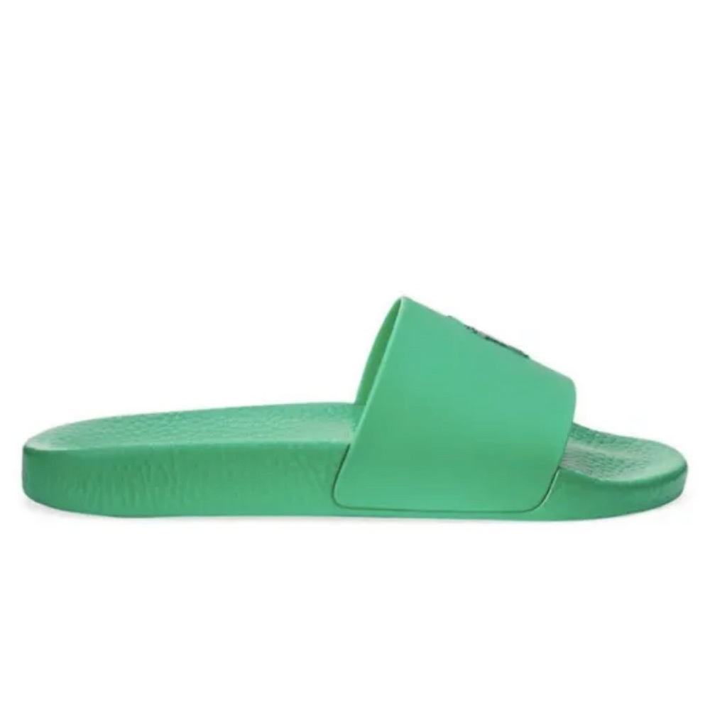 POLO RALPH LAUREN Cabo Green/Light Navy SIGNATURE PONY POOL SLIDES 9 10 11 12 13 - Picture 2 of 5
